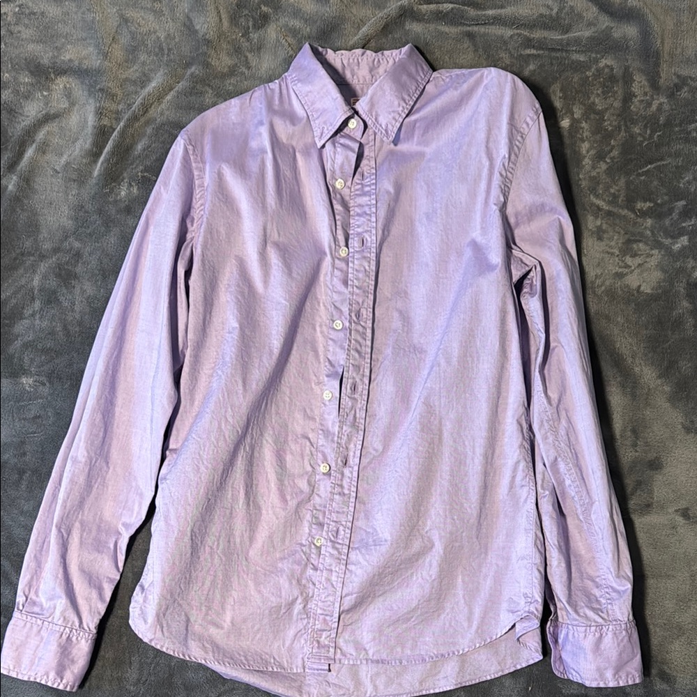 J.Press Purple Casual Button Down Shirt - Medium